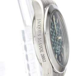 Omega Blue Stainless Steel Seamaster 120M Jacques Mayol Ltd Edition 2508.80 Men's Wristwatch 36 MM