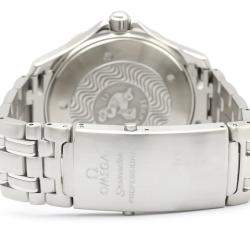 Pre Owned Omega Black Stainless Steel Seamaster Professional 300M 2261.50 Men's Wristwatch 41 MM