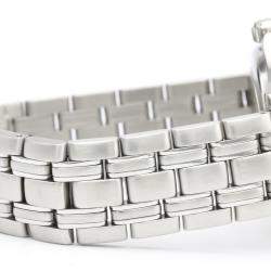 Pre Owned Omega Blue Stainless Steel Seamaster Quartz 2511.82 Men's Wristwatch 36 MM