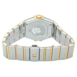 Omega Silver 18K Yellow Gold & Stainless Steel Constellation 123.20.35.60.02.002 Men's Wristwatch 35mm