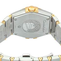 Omega Silver 18K Yellow Gold & Stainless Steel Constellation 123.20.35.60.02.002 Men's Wristwatch 35mm