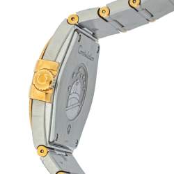 Omega Silver 18K Yellow Gold & Stainless Steel Constellation 123.20.35.60.02.002 Men's Wristwatch 35mm