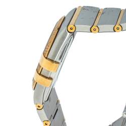 Omega Silver 18K Yellow Gold & Stainless Steel Constellation 123.20.35.60.02.002 Men's Wristwatch 35mm