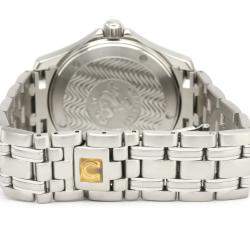 Pre Owned Omega White Stainless Steel Seamaster 120M 2511.21 Men's Wriswatch 36 MM