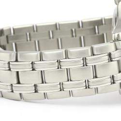 Pre Owned Omega White Stainless Steel Seamaster 120M 2511.21 Men's Wriswatch 36 MM