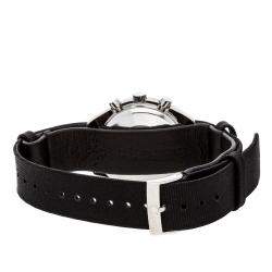 Pre Owned Omega Black Stainless Steel Speedmaster Day-Date 3820.53.21 Men's Wristwatch 39 MM