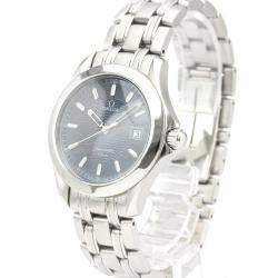 Pre Owned Omega Blue Stainless Steel Seamaster 120M Quartz 2511.81 Men's Wristwatch 36 MM