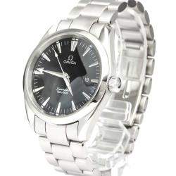 Pre Owned Omega Black Stainless Steel Seamaster Aqua Terra 2517.50 Quartz Men's Wristwatch 39 MM
