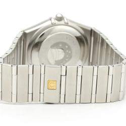 Omega Silver Diamonds Stainless Steel Constellation 1504.35 Men's Wristwatch 40 MM
