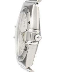 Omega Silver Diamonds Stainless Steel Constellation 1504.35 Men's Wristwatch 40 MM