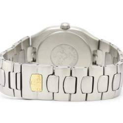 Pre Owned Omega Grey Gold Tone Stainless Steel Seamaster Polaris 396.1022 Women's Wristwatch 31 MM