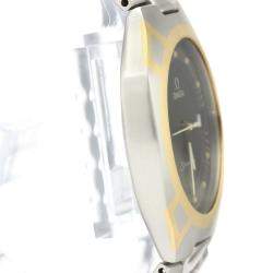 Pre Owned Omega Grey Gold Tone Stainless Steel Seamaster Polaris 396.1022 Women's Wristwatch 31 MM