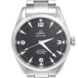 Omega Black Stainless Steel Aqua Terra Railmaster 2802.52.31 Men's Wristwatch 41 mm