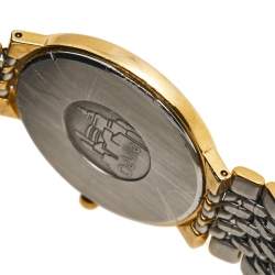 Omega Champagne Two Tone Stainless Steel De Ville 395.0875.2 Men's Wristwatch 32.5 mm 