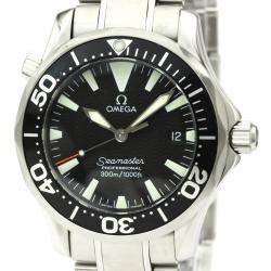 Pre Owned Omega Black Stainless Steel Seamaster Professional 300M 2262.50 Men's Wristwatch 36 MM