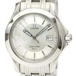 Pre Owned Omega Silver Stainless Steel Seamaster 120M Quartz 2511.31 Men's Wristwatch 36 MM