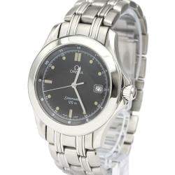 Pre Owned Omega Black Stainless Steel Seamaster 120M Quartz 2511.50 Men's Wristwatch 36 MM