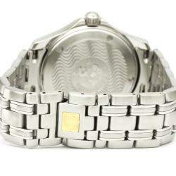 Pre Owned Omega Black Stainless Steel Seamaster 120M Quartz 2511.50 Men's Wristwatch 36 MM