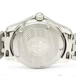 Pre Owned Omega Black Stainless Steel Seamaster 120M Quartz 2511.50 Men's Wristwatch 36 MM