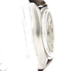 Pre Owned Omega Silver Stainless Steel Seamaster Date Cal 1012 Vintage Automatic 166.0167 Men's Wristwatch 36 MM