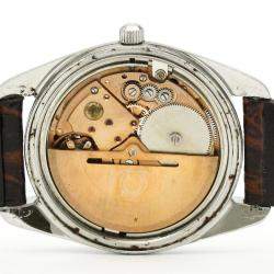 Pre Owned Omega Silver Stainless Steel Seamaster Date Cal 1012 Vintage Automatic 166.0167 Men's Wristwatch 36 MM