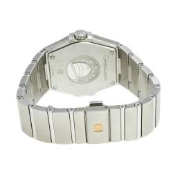 Pre Owned Omega Silver Stainless Steel Constellation 396.201 Men's Wristwatch 36 mm