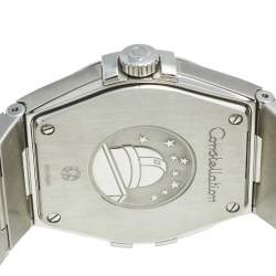 Pre Owned Omega Silver Stainless Steel Constellation 396.201 Men's Wristwatch 36 mm