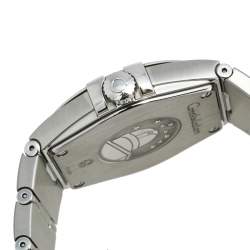 Pre Owned Omega Silver Stainless Steel Constellation 396.201 Men's Wristwatch 36 mm