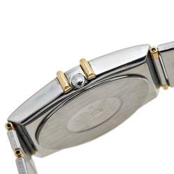 Omega Champagne 18K Yellow Gold Stainless Steel Constellation 396.1070 Men's Wristwatch 35 mm