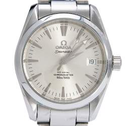 Omega Silver Stainless Steel Seamaster Aqua Terra 2504.30 Men's Wristwatch 36MM
