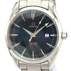Omega Blue Stainelss Steel Seamaster Aqua Terra Quartz 2517.80 Men's Wristwatch 39 MM