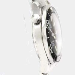 Pre Owned Omega Black Stainless Steel Seamaster James Bond 2262.50.00 Men's Wristwatch 26 MM