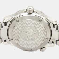 Pre Owned Omega Black Stainless Steel Seamaster James Bond 2262.50.00 Men's Wristwatch 26 MM