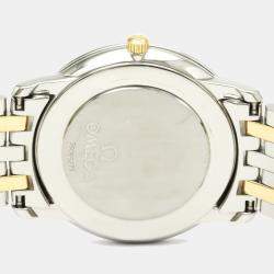 Omega Silver 18K Yellow Gold And Stainless Steel De Ville Prestige Quartz 4310.31 Men's Wristwatch 34 MM