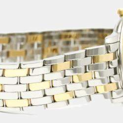 Omega Silver 18K Yellow Gold And Stainless Steel De Ville Prestige Quartz 4310.31 Men's Wristwatch 34 MM