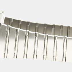 Omega Silver White Stainless Steel Constellation 396.1070 Women's Wristwatch 33 MM