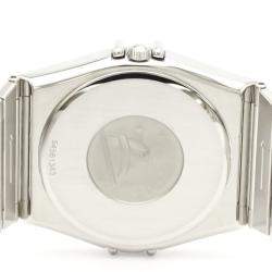 Omega Silver White Stainless Steel Constellation 396.1070 Women's Wristwatch 33 MM