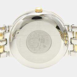 Omega Champagne 18k Yellow Gold And Stainless Steel De Ville Prestige Automatic 7304.11 Men's Wristwatch 35 MM