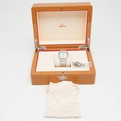 Omega Silver Stainless Steel Constellation 396.2010 Men's Wristwatch 35 mm