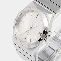 Omega Silver Stainless Steel Constellation 396.2010 Men's Wristwatch 35 mm
