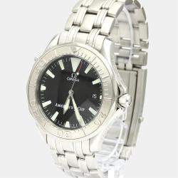 Omega Black Stainless Steel Seamaster Professional 300M Americas Cup Limited Edition 2533.50 Men's Wristwatch 41 MM