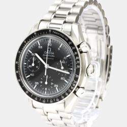 Omega Black Stainless Steel Speedmaster Automatic 3510.50.00 Men's Wristwatch 39 MM