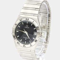 Omega Grey Stainless Steel Constellation Quartz 1512.40 Men's Wristwatch 33 MM