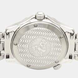 Pre Owned Omega Blue Stainless Steel Seamaster 2552.80.00 Men's Wristwatch 36 MM