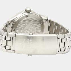 Pre Owned Omega Blue Stainless Steel Seamaster 2552.80.00 Men's Wristwatch 36 MM