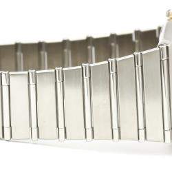 Pre Owned Omega White 18K Yellow Gold And Stainless Steel Constellation Day Date 396.1070 Men's Wristwatch 33 mm