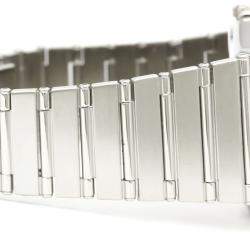 Pre Owned Omega Silver Stainless Steel Constellation Quartz 396.1070 Men's Wristwatch 33 mm