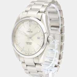 Omega Silver Stainless Steel Seamaster Aqua Terra 2518.30 Men's Wristwatch 36 mm