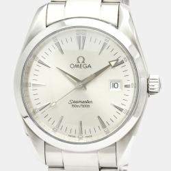 Omega Silver Stainless Steel Seamaster Aqua Terra 2518.30 Men's Wristwatch 36 mm