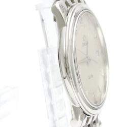 Omega Silver Stainless Steel Quartz De Ville Prestige 4510.30 Men's Wristwatch 34 mm